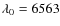 $\lambda _0 = 6563$