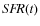 $S\!F\!R(t)$