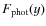$F_{\rm {phot}}(y)$