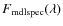 $F_{\rm {mdlspec}}(\lambda)$