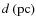$d~ (\rm {pc})$