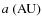 $a~ (\rm {AU})$