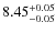 $8.45_{\rm -0.05}^{+0.05}$