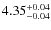 $4.35_{\rm -0.04}^{+0.04}$