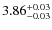 $3.86_{\rm -0.03}^{+0.03}$