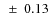 $~\pm~0.13$