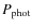 $P_{\rm phot}$