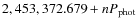$2,453,372.679 + n P_{\rm phot}$
