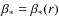 $\beta _*=\beta _*(r)$