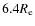 $6.4R_{\rm e}$