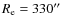 $R_{\rm e}=330''$