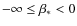 $-\infty \le \beta_* < 0$