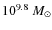 $10^{9.8}~M_{\odot}$