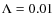 $\Lambda=0.01$
