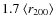 $1.7~\langle r_{200}\rangle$