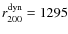 $r_{200}^{\rm dyn}=1295$