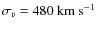 $\sigma_v=480~\rm km~s^{-1}$