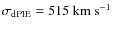 $\sigma_{\rm dPIE}=515~\rm km~s^{-1}$