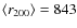 $\langle r_{200}\rangle=843$