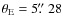 $\theta_{\rm E}=5\hbox{$.\!\!^{\prime\prime}$ }28$