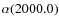 $\alpha(2000.0)$