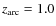 $z_{\rm arc}=1.0$