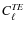 $C_\ell^{\it TE}$