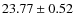 $23.77 \pm 0.52$