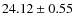 $24.12 \pm 0.55$