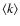 $\langle k\rangle$