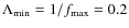 $\Lambda_{\rm min}=1/{f_{\rm max}}=0.2$