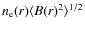 $n_{\rm e}(r) \langle B(r)^2\rangle^{1/2}$