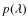 $p(\lambda)$