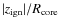 $\vert z_{\rm ign}\vert/R_{\rm core}$