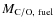 $M_{\rm C/O,~fuel}$