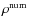 $\rho^{\rm num}$