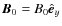 $\vec{B}_0=B_0\hat{\vec{e}}_y$