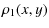 $\displaystyle \rho_1(x,y)$