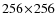 $256\!\times\!256$