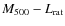 $M_{500}-L_{\rm rat}$