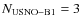 $N_{\rm
USNO-B1} = 3$