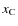 $x_{\rm C}$