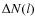 $\Delta N(l)$