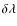 $\delta \lambda$