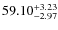 $\rm 59.10_{-2.97}^{+3.23}$