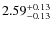 $\rm 2.59_{-0.13}^{+0.13}$