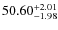 $\rm 50.60_{-1.98}^{+2.01}$