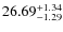 $\rm 26.69_{-1.29}^{+1.34}$