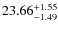 $\rm 23.66_{-1.49}^{+1.55}$