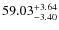 $\rm 59.03_{-3.40}^{+3.64}$
